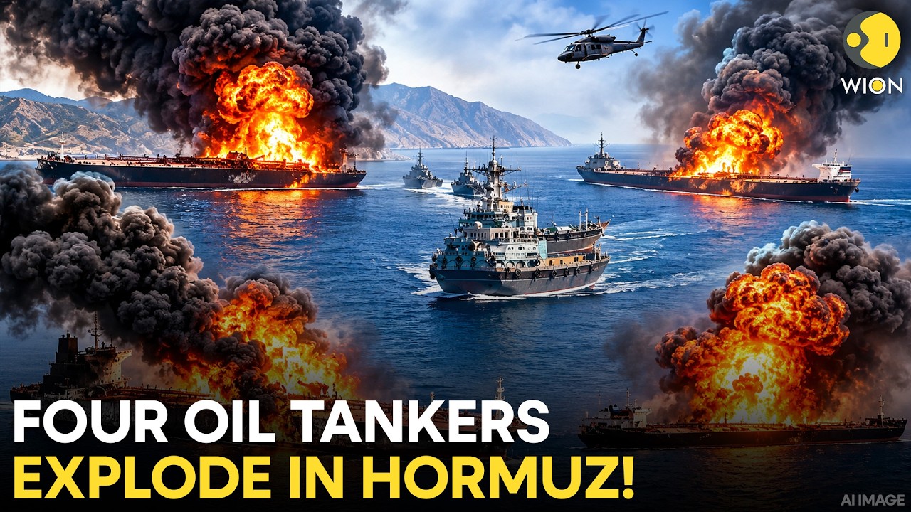 US Iran War LIVE: IRGC Says 4 Oil Tankers Catch Fire In Strait Of Hormuz | WION