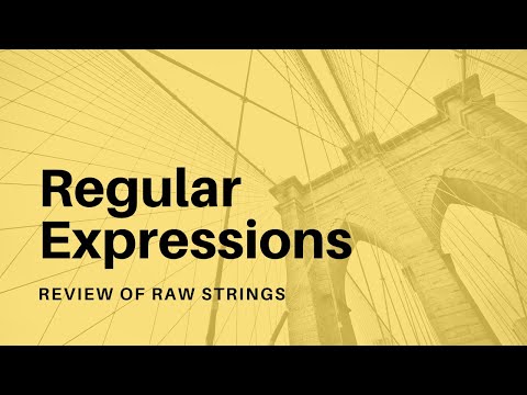 Regular Expressions 01 Search for Text with a Pattern Object