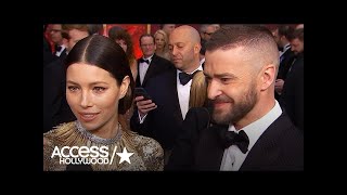 Jessica Biel & Justin Timberlake Talk Oscars, JT's Super Bowl Commercial | Access Hollywood