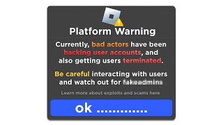 Be Careful On Roblox Right Now...