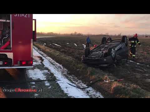 16.01.2018 Oleśnica - dachowanie na drodze do Nieciszowa