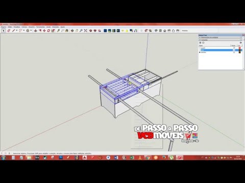 SketchUp -  Projeto 02 Serra Esquadrejadeira de Compensado
