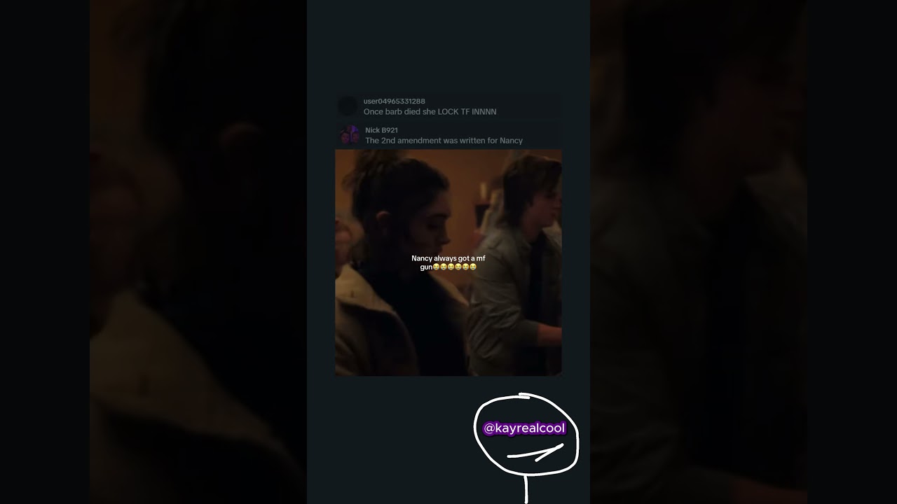 she’s called nancy walk em down wheeler for a reason #strangerthings #nancy #netflix #shorts #edit