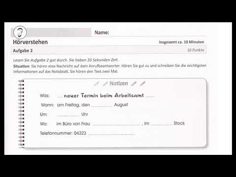 Hörverstehen A1 / ÖSD A1 Modellsatz Nr.4