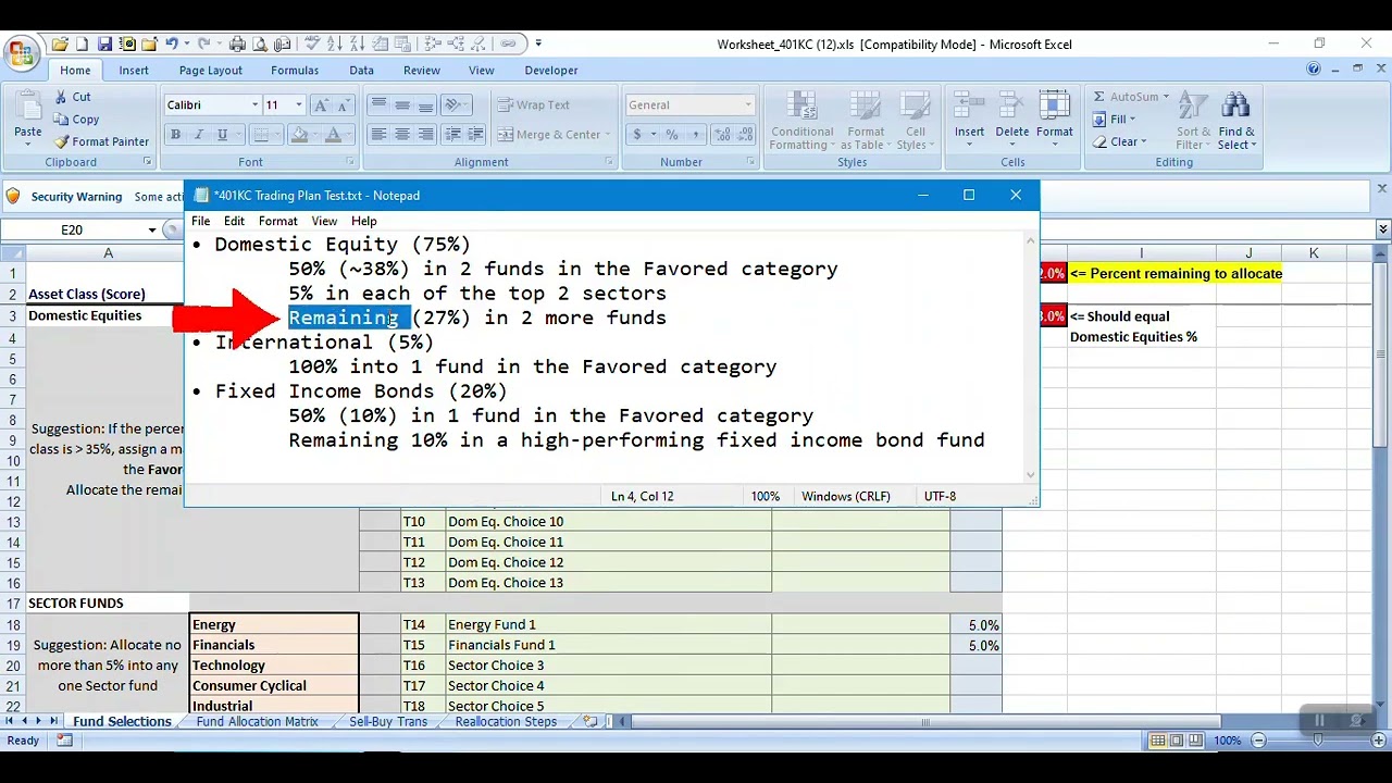 401KC 2 Create Allocation Plan