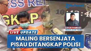 Sudah 6 Kali Beraksi di Surabaya Timur, Maling Motor Bersenjata Pisau Ditangkap Polisi
