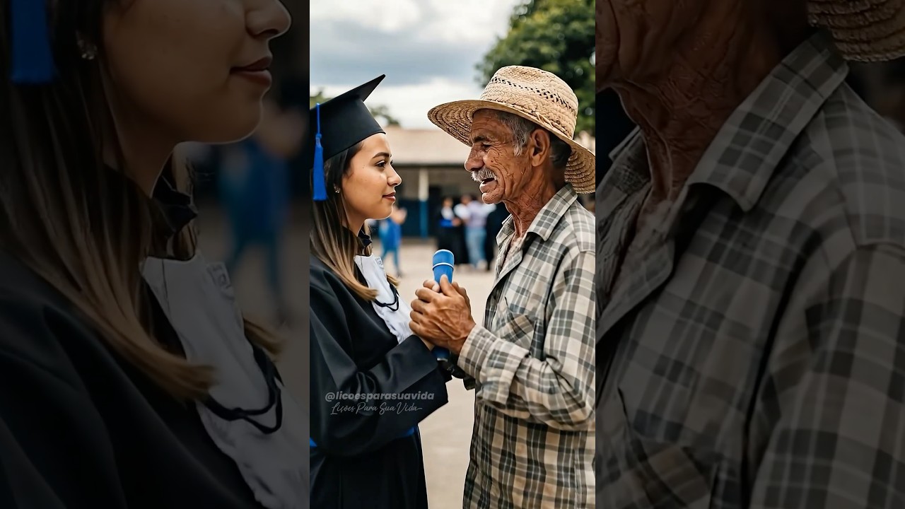 She graduated… but said the diploma belonged to her father.