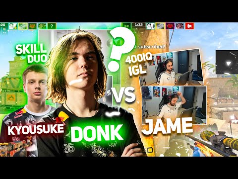 donk/kyousuke vs Jame | both POVs +chat (CS2)