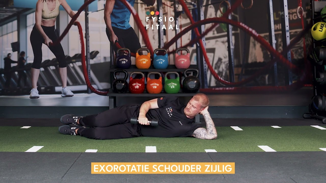 Video thumbnail: Exorotation shoulder side-lying - instructional video