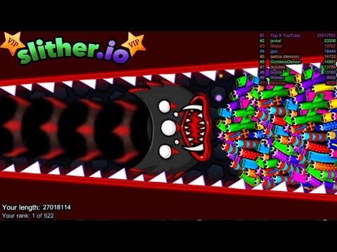 Slither.io A.I. Killy Willy Vs Giant Snakes - Epic Skin Slitherio Vip Best Gameplay - World Record