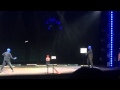 Blue Man Group Gum catching Competition