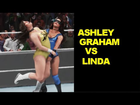 WWE 2K19 Ashley Graham vs Linda - Iron Woman