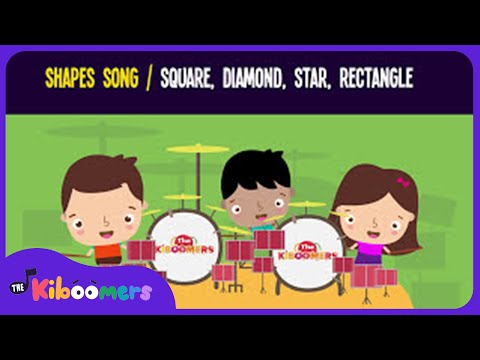 Shapes Song for Kids | Square Diamond Star Rectangle | The Kiboomers