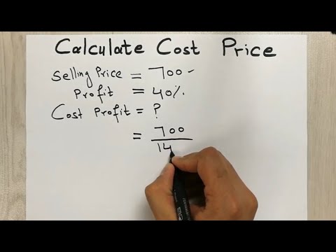 How to Calculate the Cost Price Easy Trick