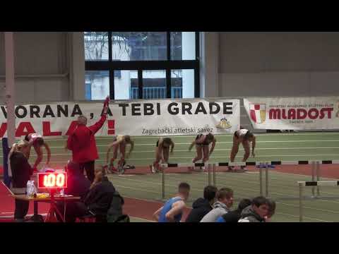 60m prepone [Ž], FINALE, 1. Klišanin i 3. Milinković - Dvoransko PH za mlađe juniore i juniorke 2024