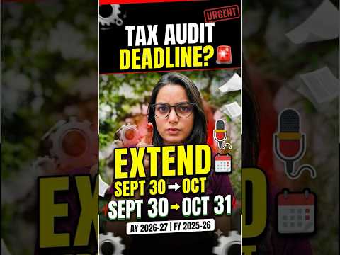Tax audit extension, new update on this 2026-why it is important #shorts #taxauditduedateextention