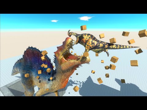 JUMPING INTO THE SPINOSAURUS MOUTH - Animal Revolt Battle Simulator Gameplay