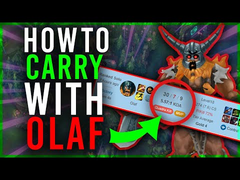 How to Carry in Low Elo as Olaf in SEASON 10 | 30 KILLS - League of Legends