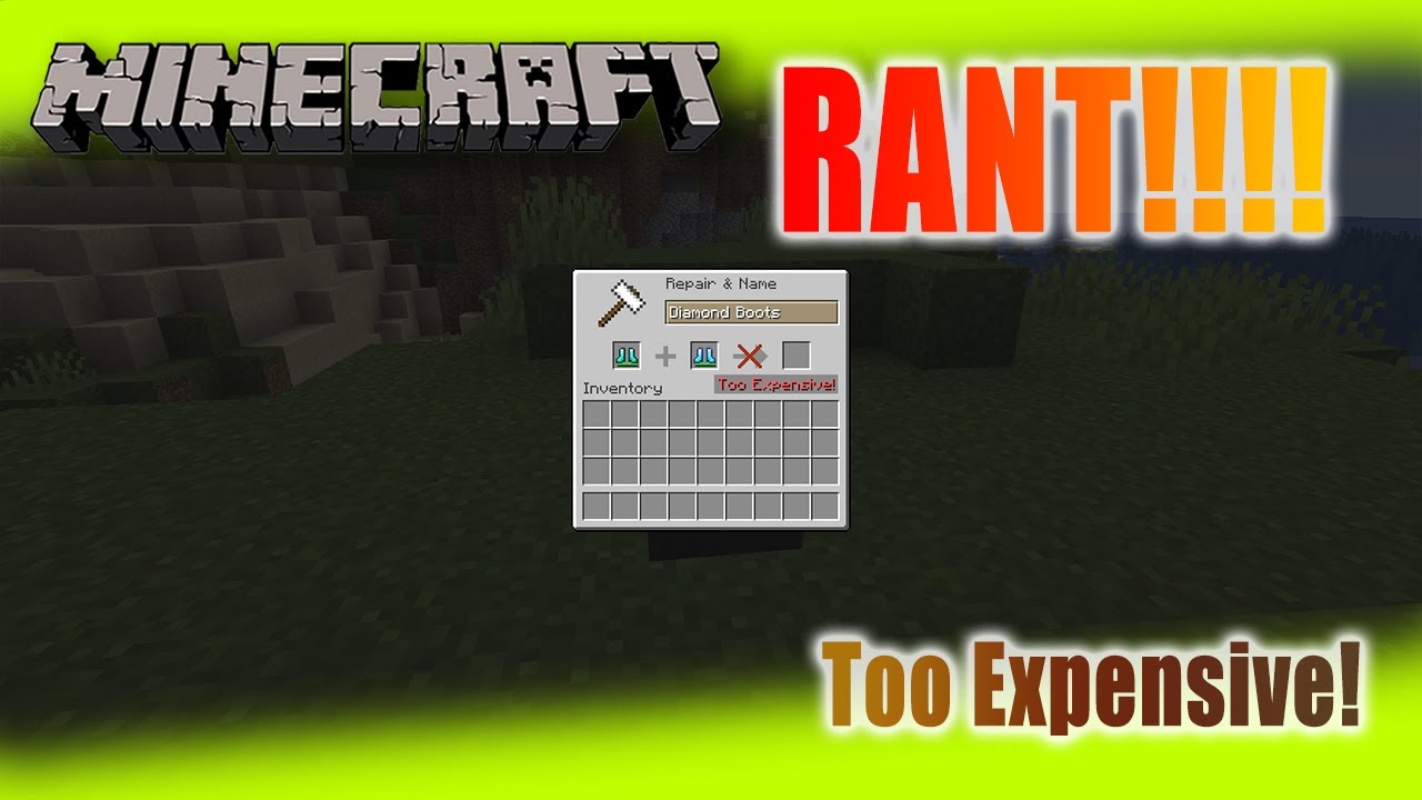Minecraft Rant: Too Expensive!