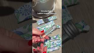 Life hack: skip booze packages and drink lightly on cruises👌🏼 #shorts #cruisetips #lifehacks