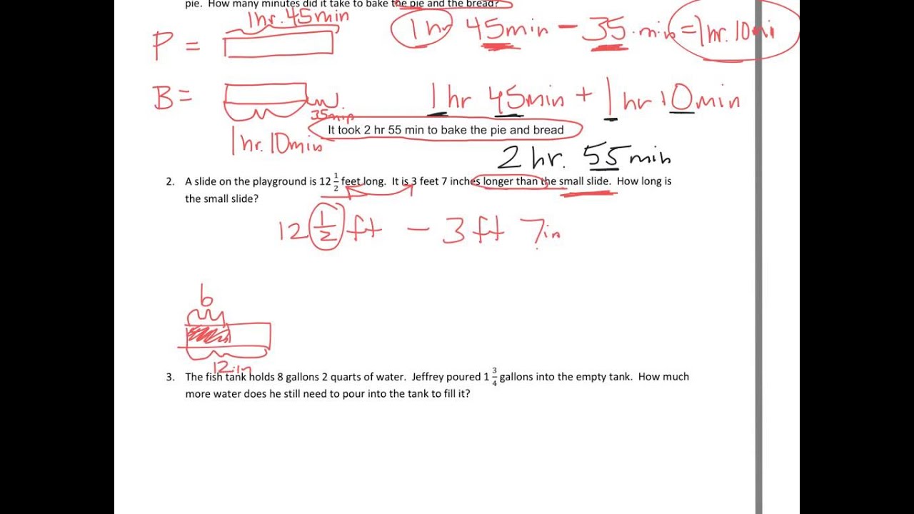 4th grade Module 7 Lesson 14 HW
