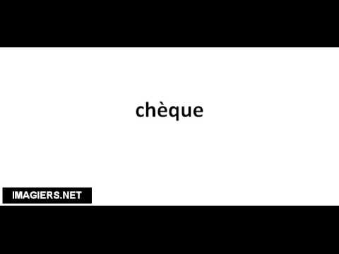 Pronounce French with Vincent # chèque