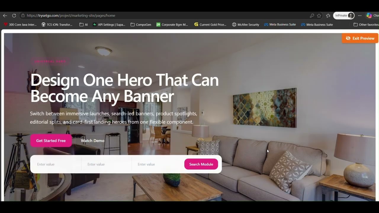 Design Stunning Hero Sections  | Trysetgo Hero Banner Tutorial
