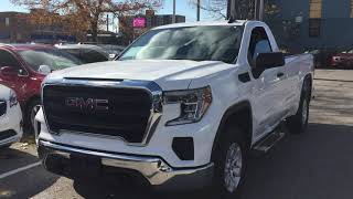 Pre Owned 2019 GMC Sierra 1500 4WD Reg Cab 5.3L Power Down Tailgate White Oshawa ON Stock #B12728
