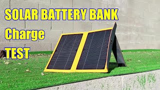 Camper's dream Best Portable #LUVKNIT Solar Power Bank that can actually charge from the sun TEST