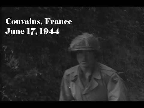 115th Infantry Regt., 29th Infantry Division at Couvains, Manche, France; June 17, 1944