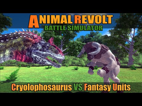 Cryolophosaurus vs Fantasy Units - Animal Revolt Battle Simulator