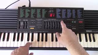 Video thumbnail for 1989 Yamaha PSS-380 PortaSound Vintage Digital Synthesizer & PCM Drum Machine by keyboard resource