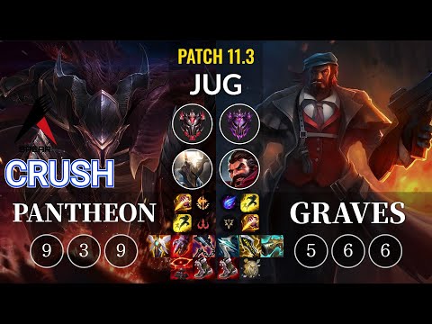 ASP Crush Pantheon vs Graves Jungle - KR Patch 11.3