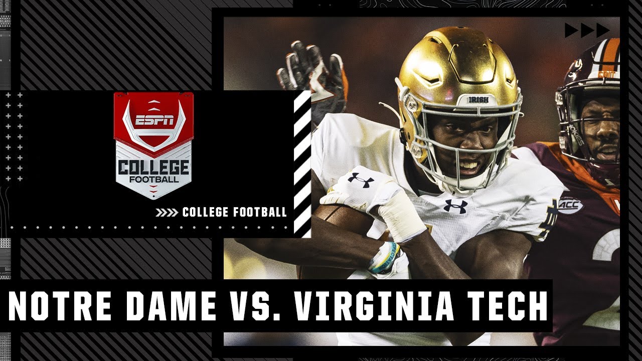 Notre Dame Fighting Irish at Virginia Tech Hokies | Full Game Highlights - YouTube