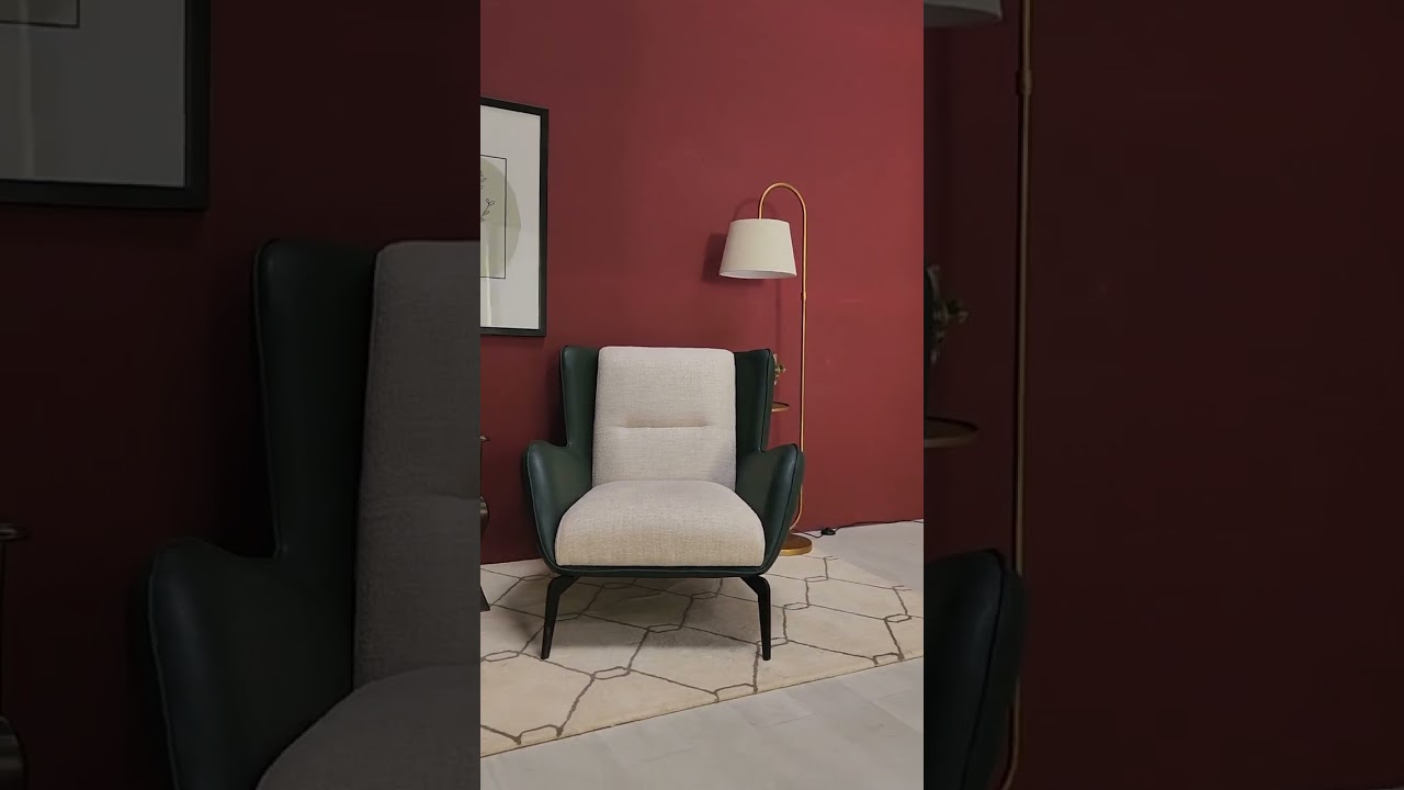 Carolina Lounge Chair (Leaf) | WoodenStreet