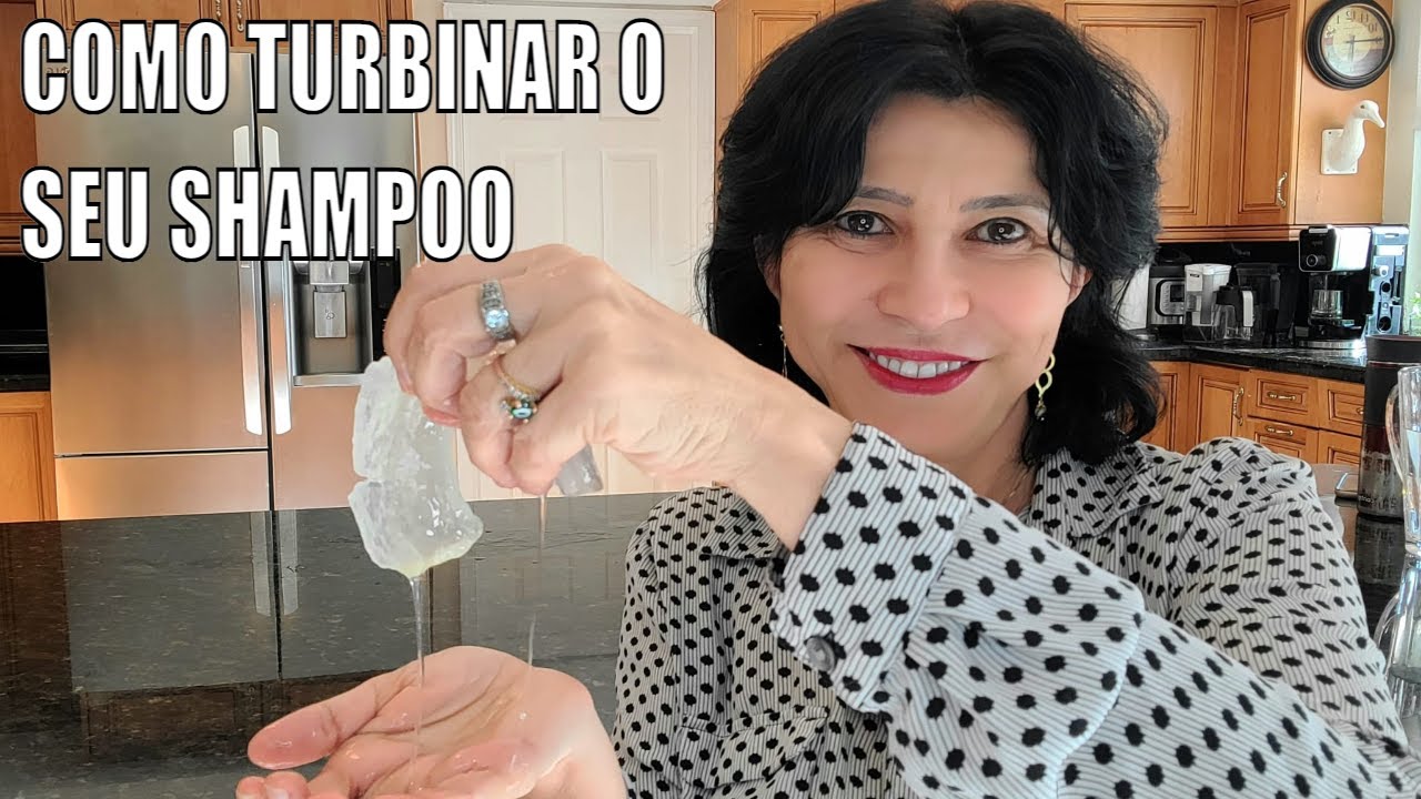 CABELOS mais LINDOS com  SHAMPOO de ALOE VERA com GLICERINA e ÓLEO DE AMÊNDOA DOCE