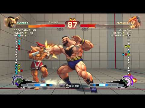 SF4AE - GamerBee(adon) vs GOGO BABY CHAN(zangief) Part 2/3