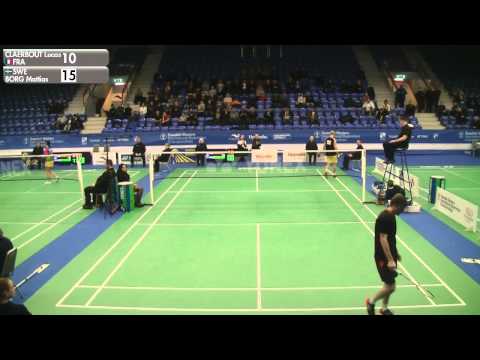 Badminton - Lucas Claerbout vs Mattias Borg (MS, SF) - Swedish Masters 2016