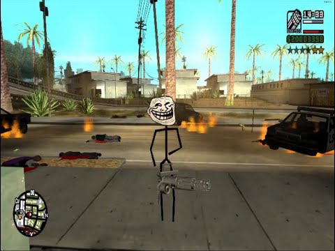 GTA SA Follow The Damn Train CJ but we do a little trolling