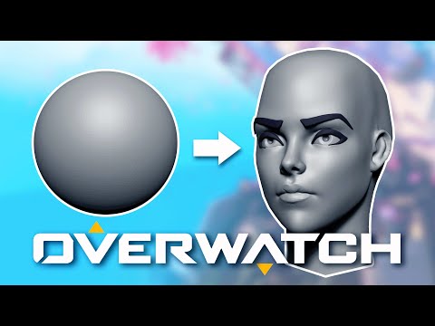 Sculpting an Overwatch Style Female Face