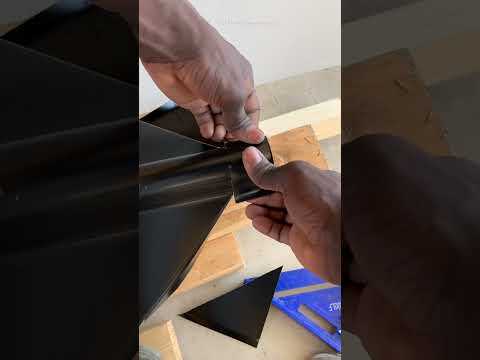 How To Install a Metal Roof Ridge ( Making ridge Cap)