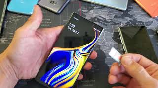 How to Insert Sim Card & SD Card on Samsung Galaxy Note 8 & 9