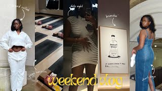 spend the weekend with me: yoga, brand collaboration, shoots in london & dinner date