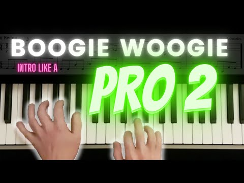 You Can Play Boogie Woogie Piano : Intro like the Best ! Music  Lesson [ Sheet Music ]