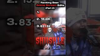 Ranking Best ANIME EDITS! (PART 2) #ranking #anime
