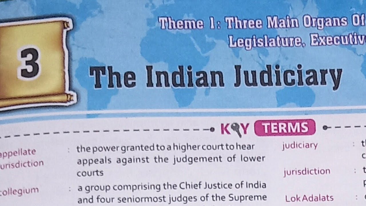 ICSE class 8 civics chapter 3 The Indian Judiciary