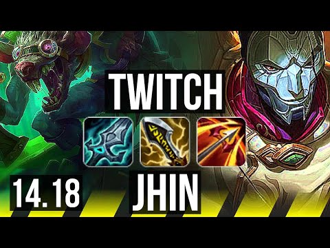 TWITCH & Senna vs JHIN & Yuumi (ADC) | 6 solo kills, 53k DMG, Legendary | EUW Master | 14.18