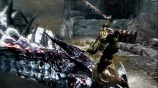 Skyrim ドラゴン相手にフィニッシュ