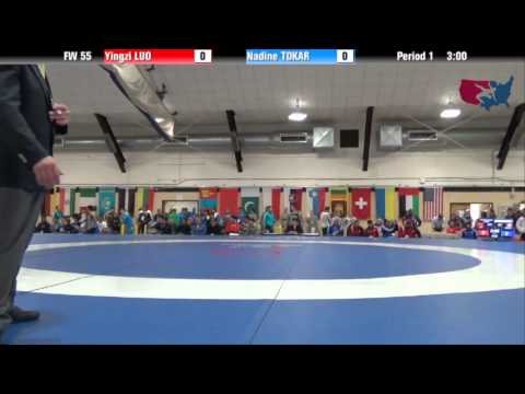 55 KG RR1 - Yingzi Luo (CHN) vs Nadine Tokar (SUI)