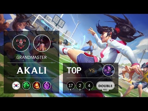 Akali Top vs Kennen - KR Grandmaster Patch 9.8